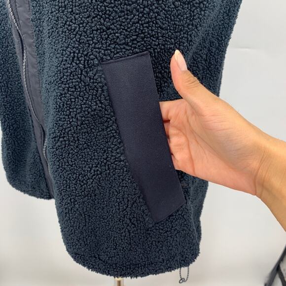 Under Armour Vest Womens S Small Black Mission Fleece Mixed Media Panel Full Zip - Picture 5 of 13